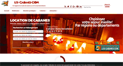 Desktop Screenshot of les-cabanes.com