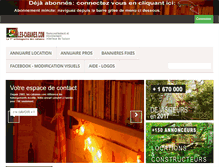 Tablet Screenshot of partenariat.les-cabanes.com